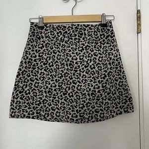 Abercrombie & Fitch Jacquard Leopard Mini Skirt